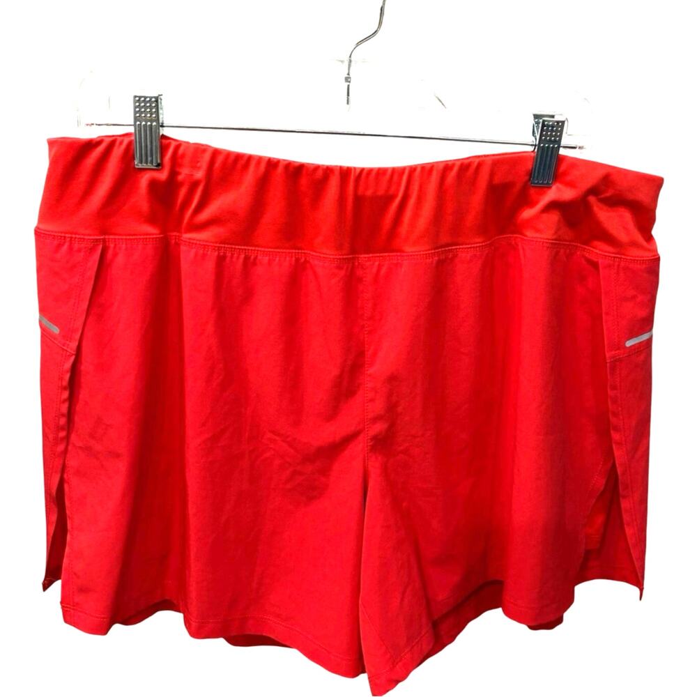 Avia running shorts orange red size XL athletic casual flowing stretch classic